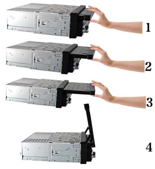 Rádio carro 1 din com LCD Touch retractil opel volkswagen toyota NOVO