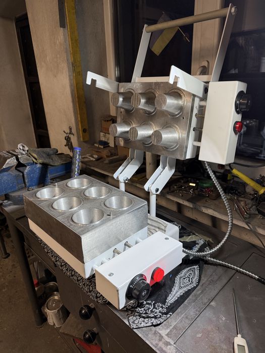 Пічка випікання їстівних стаканів стаканчиків на каву , кондитерські