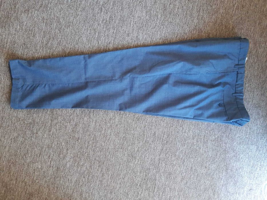Spodnie w kant niebieskie pas 128cm(64)