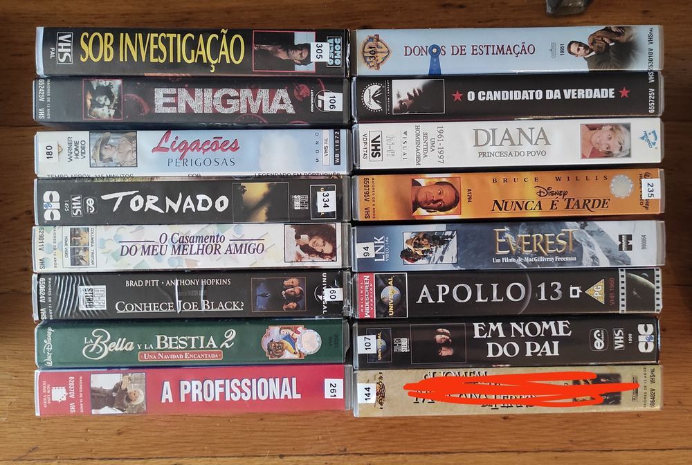 VHS vários para venda Lote 2