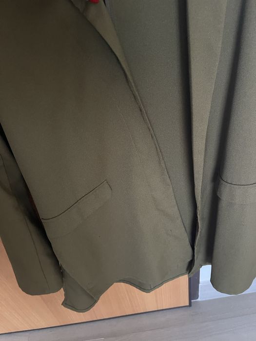 Blazer fluido verde musgo