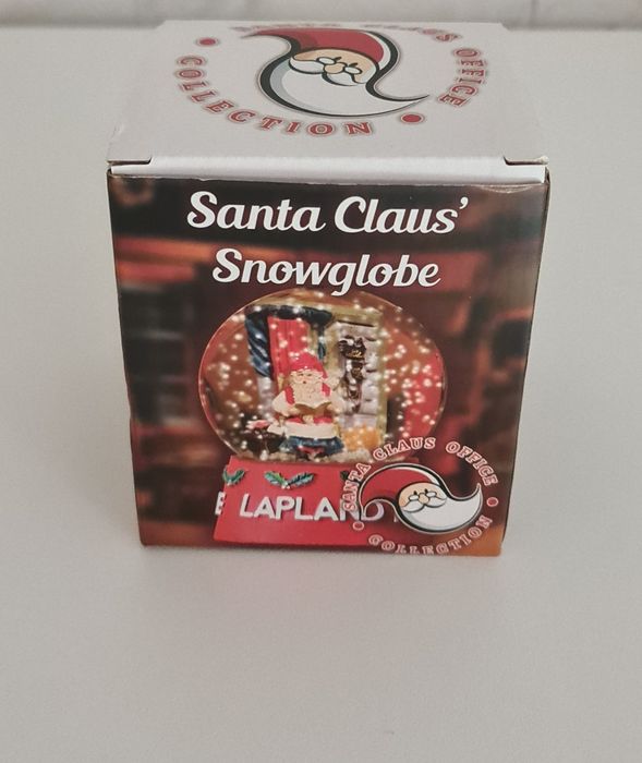 Globo de neve do Pai Natal da Lapónia. Original.  Novo
Completamente n