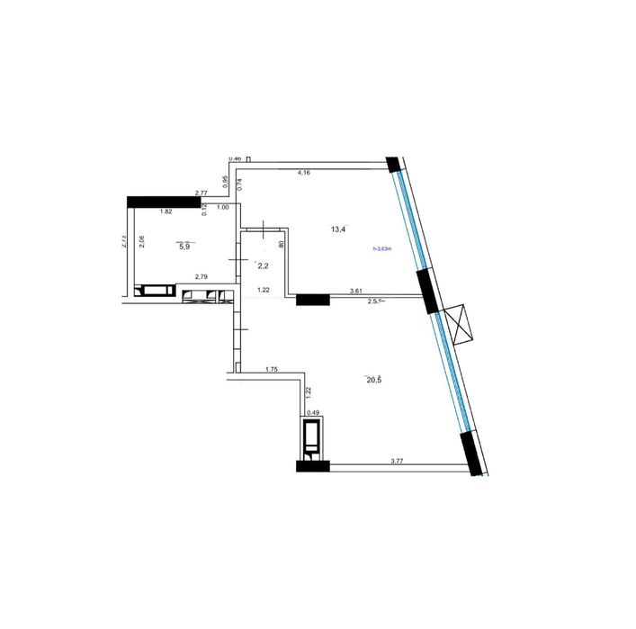 1-room apartment apartment by the address (area 42 m²) - Atlanta.ua - photo 2