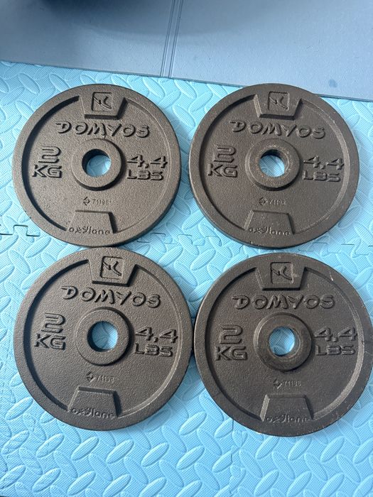 Pesos de 5 e 2,5 kg