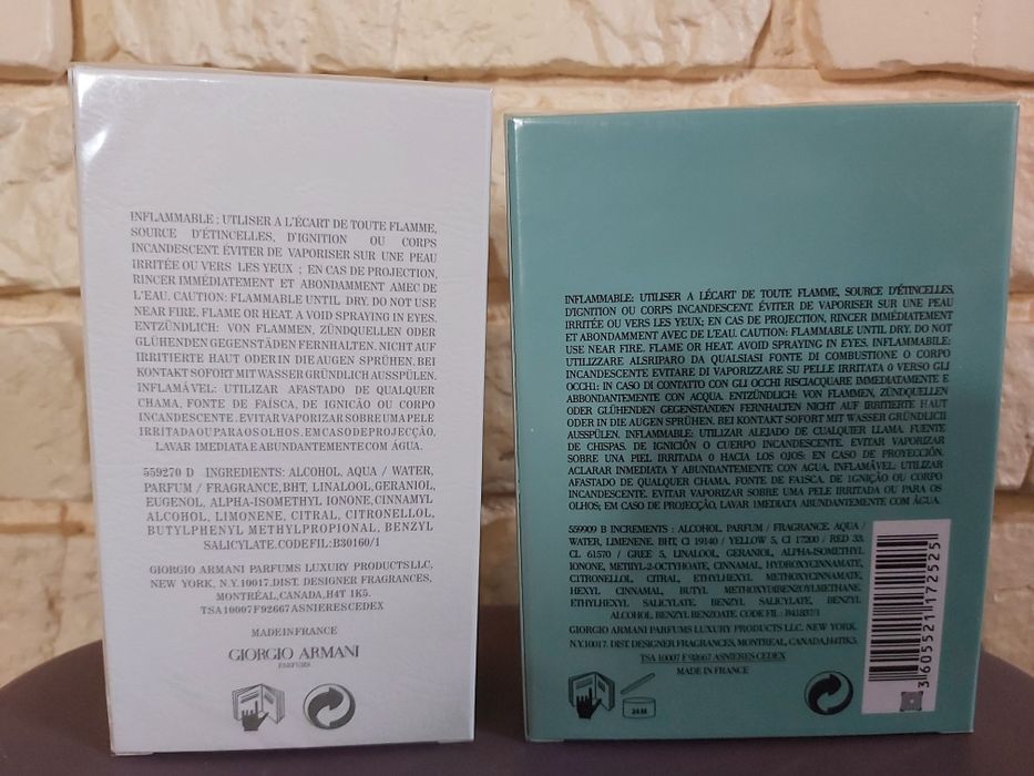 Giorgio Armani Acqua di Gio 100 мл/Acqua di Gioia 100 мл