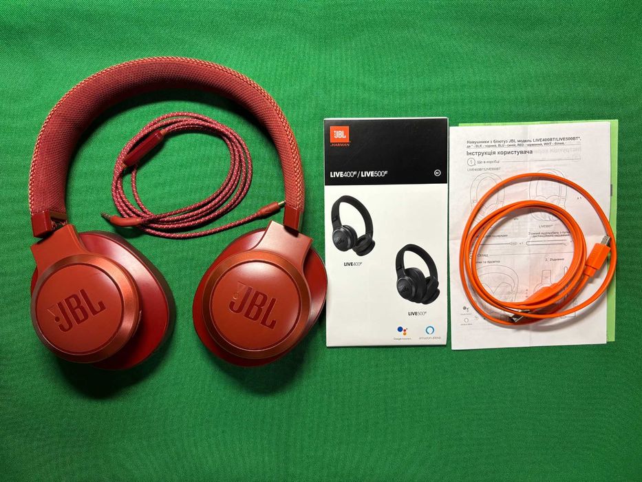 Навушники JBL Live 500BT • Оригінал • Захисний кейс у комплекті