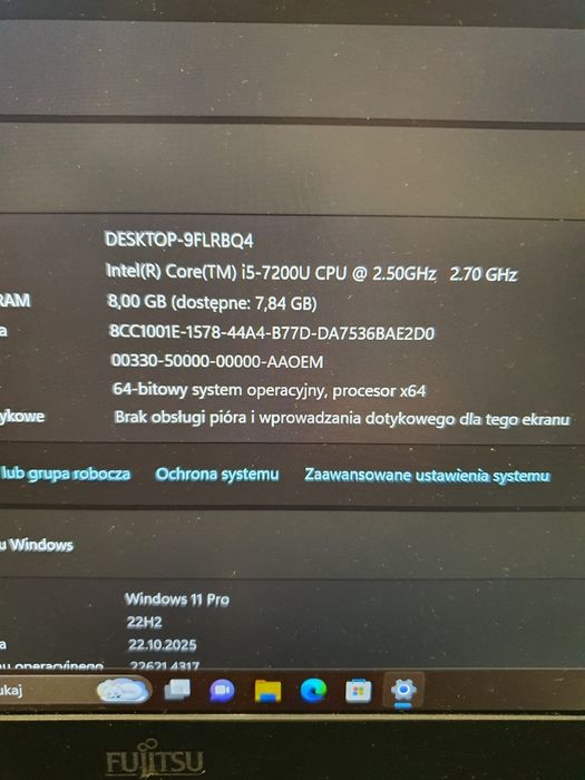 Fujitsu U 747  7th  Okazja cenowa tylko do soboty