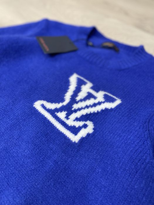 Преміум стиль! Светр Louis Vuitton синій — додай яскравості у свій гардероб
