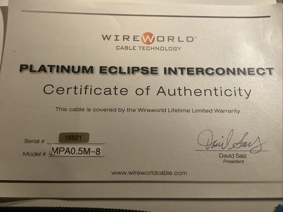 Wireworld Micro Platinum Eclipse 8