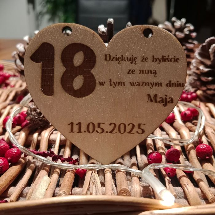 Podziękowanie na 18 20 30 urodziny chrzest