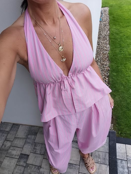 Zara Set Komplet Top + Spodnie L viral