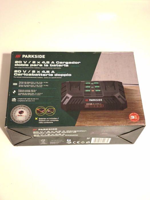 Carregador Rápido 4.5Ah 20v Parkside