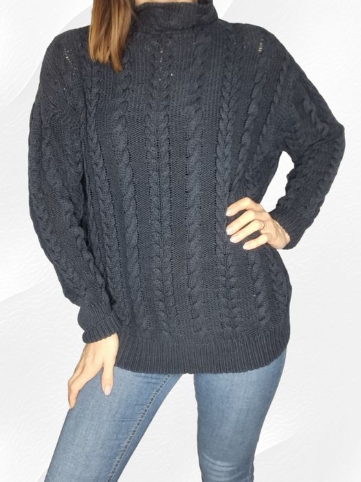 Granatowy Sweterek marie lund Rozmiar 42/44