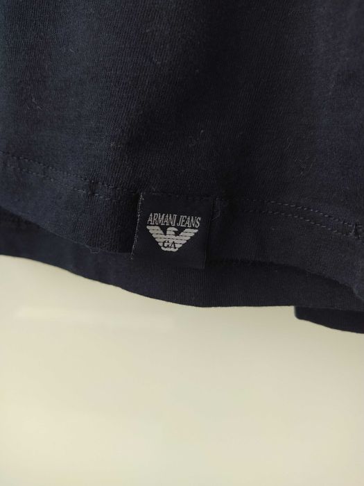 Granatowy longsleeve Armani Jeans roz. L 100% bawełna