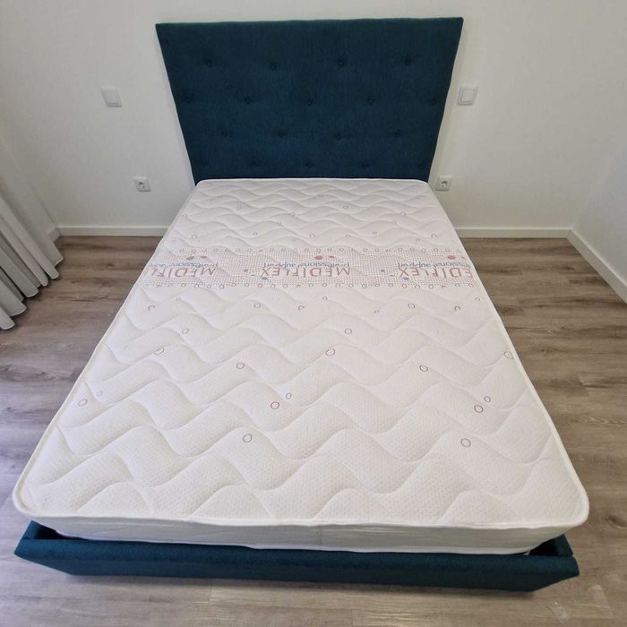 Camas de Casal Estofadas de Luxo 199€ Disp. em Várias Cores! 190x140m!