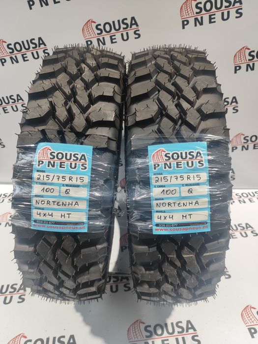 2 pneus novos 215-75R15 Nortenha - Oferta dos Portes