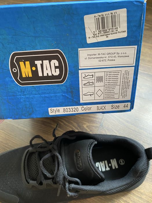 Кросівки М-ТAC Summer Pro  Black (Чорний) Розмір 44