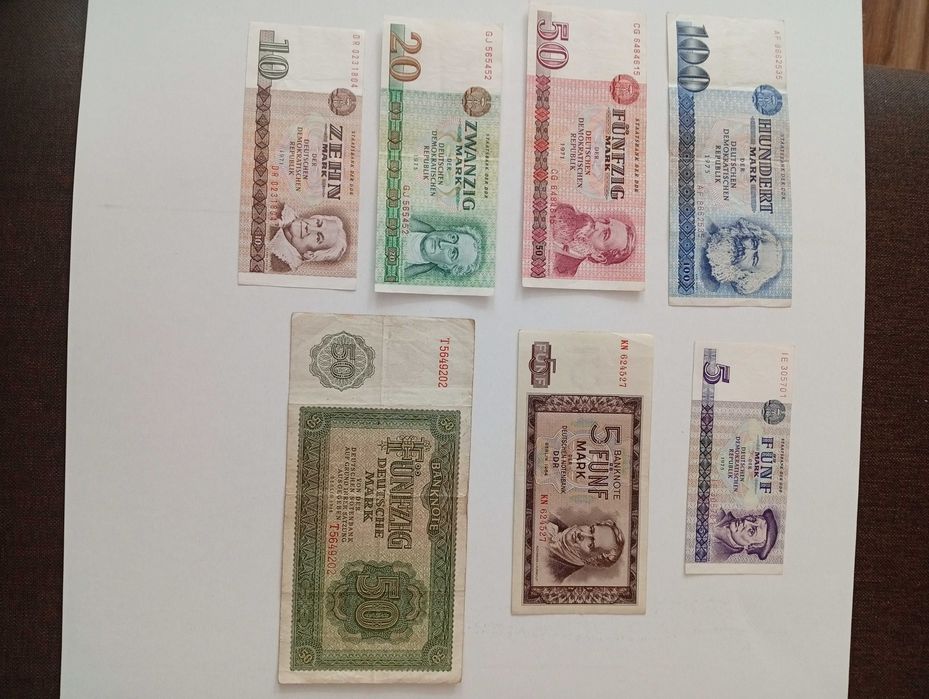 Banknoty niemieckie,DDR.