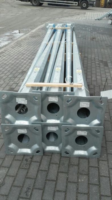 Słupy metalowe ocynkowane