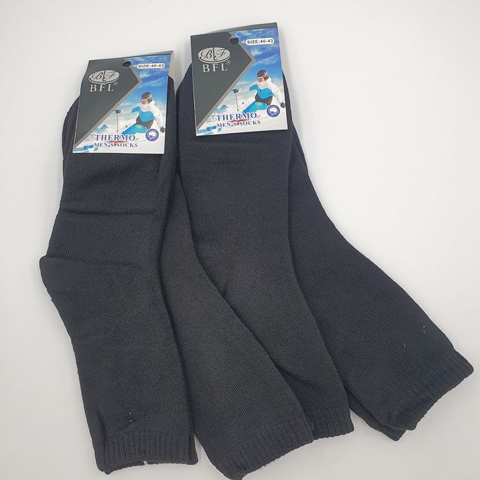 Ciepłe zimowe skarpety męskie 40-43 frotte frota Thermo
