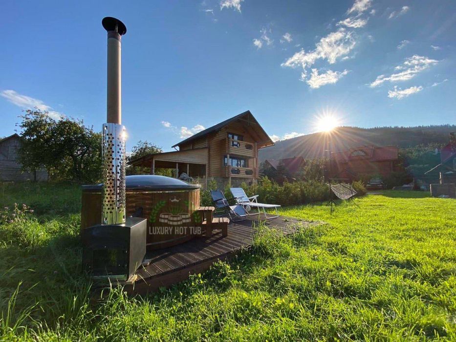 Чан на дровах! Купель з джакузі! СПА чан! ОФУРО! Купіль! Баня!