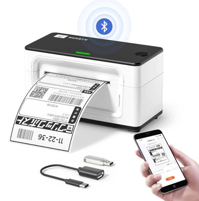 Термопринтер MUNBYN ITPP941B | Друк етикеток, штрих-кодів, наклейок