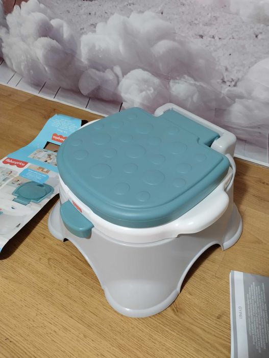 Nocnik i podnóżek do nauki korzystania z toalety Fisher Price