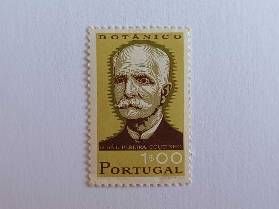 Filatelia - Portugal - Cientistas Portugueses, 1$00, 1966