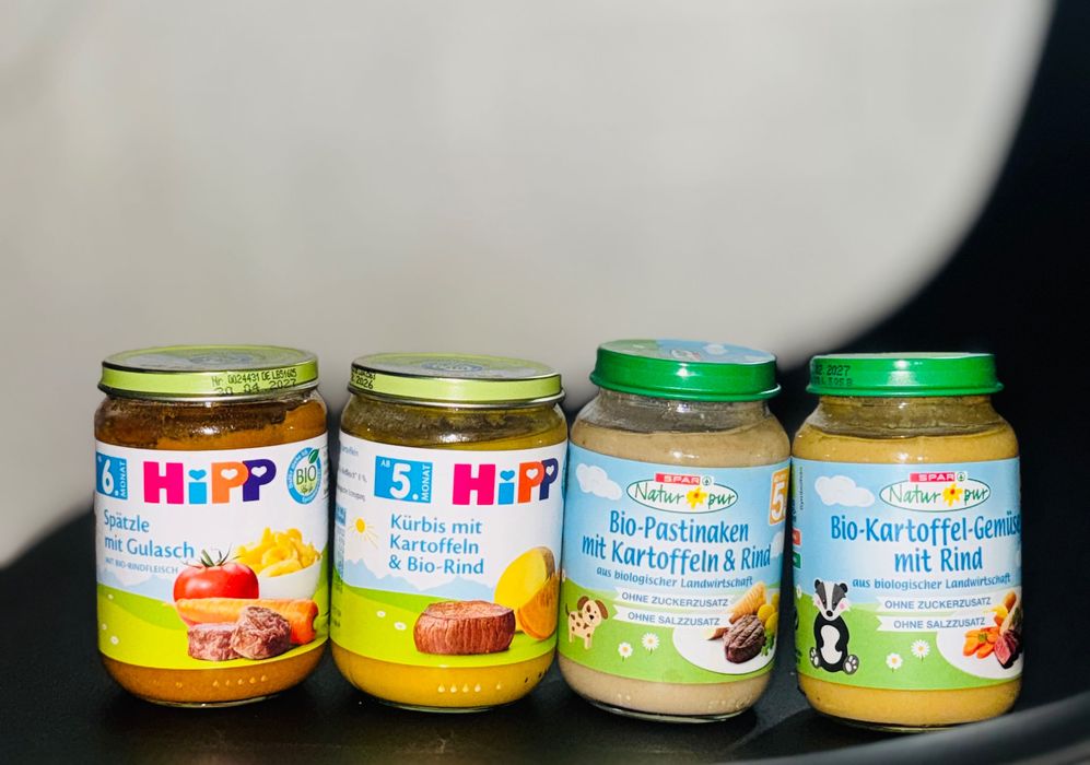 Дитяче пюре в баночці мікс Hipp Gerber Milupa Natur pur