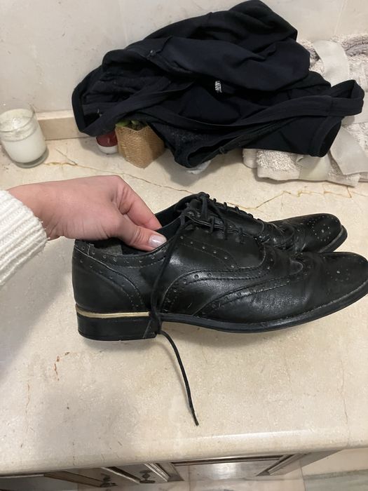 Seaside sapatos clássicos pele pretos