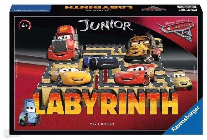 Labirynt Junior - Gra Planszowa - Auta 3 *NOWA*