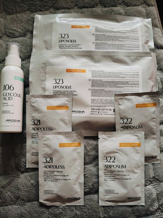 Arosha zestaw na 2 zabiegi plus peeling  dodatkowo