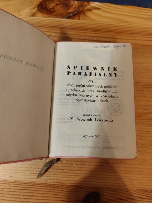 Śpiewnik Parafialny Wojciech Lewkowicz 1969