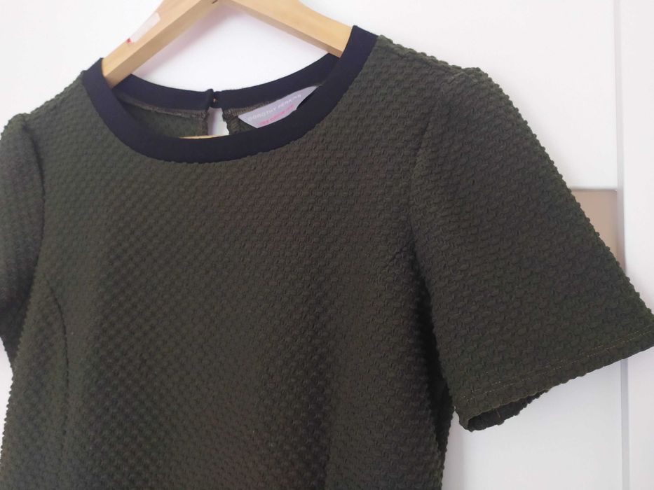 DOROTHY PERKINS wytłaczana sukienka retro S/M 38