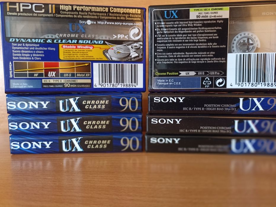 Cassete audio Sony UX