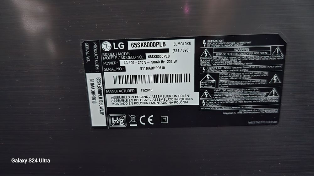 Telewizor LG 65SK8000PLB 65" 4K SUPER UHD NanoCell Smart TV – Stan Idealny, Gwarancja 12 miesięcy