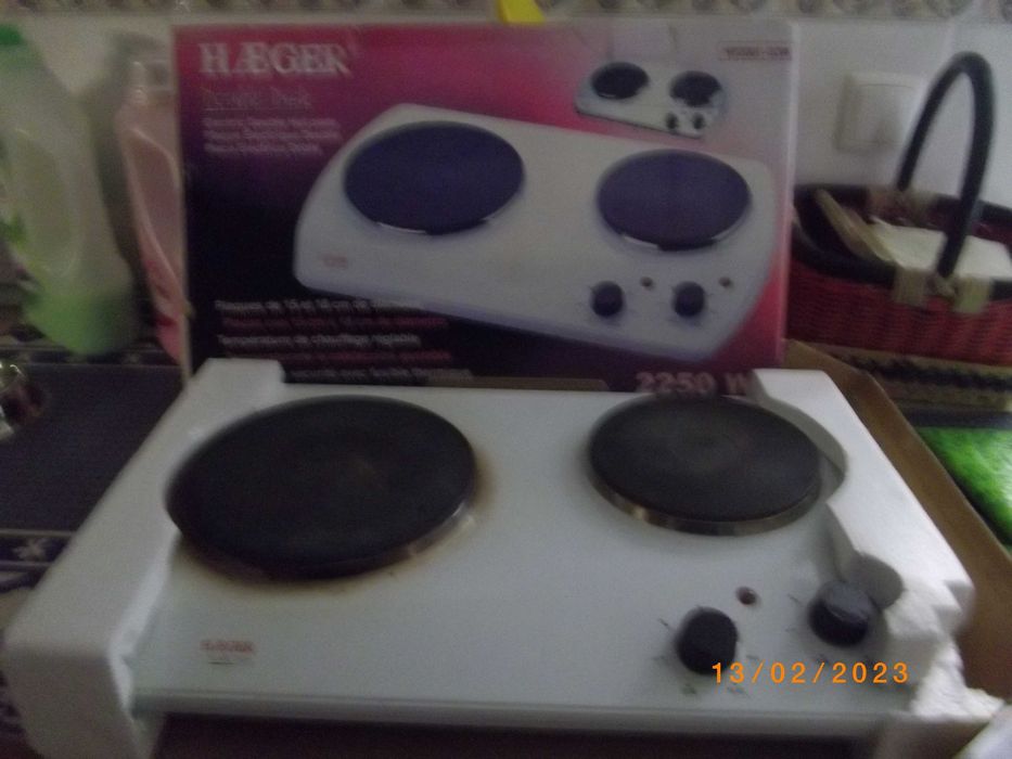 fogão eletrico com 2 placas