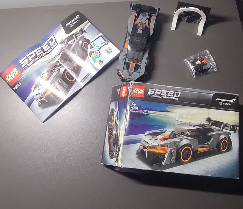 Samochody LEGO speed champions + mała wywrotka LEGO Technic