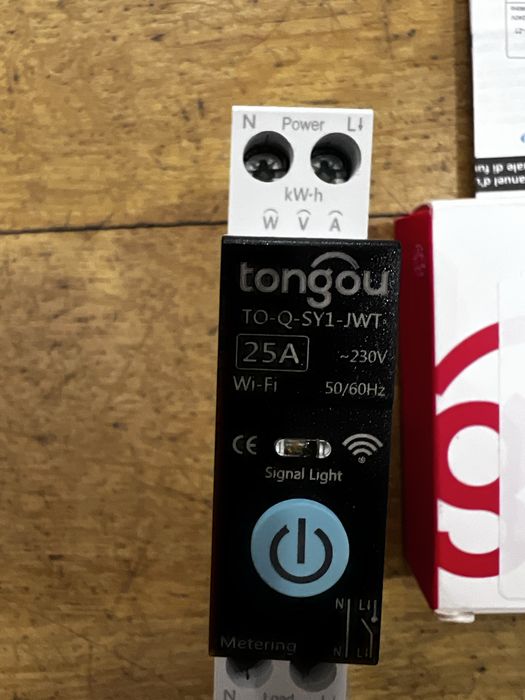 Interruptor medidor energia Wifi 25A tongou - NOVO