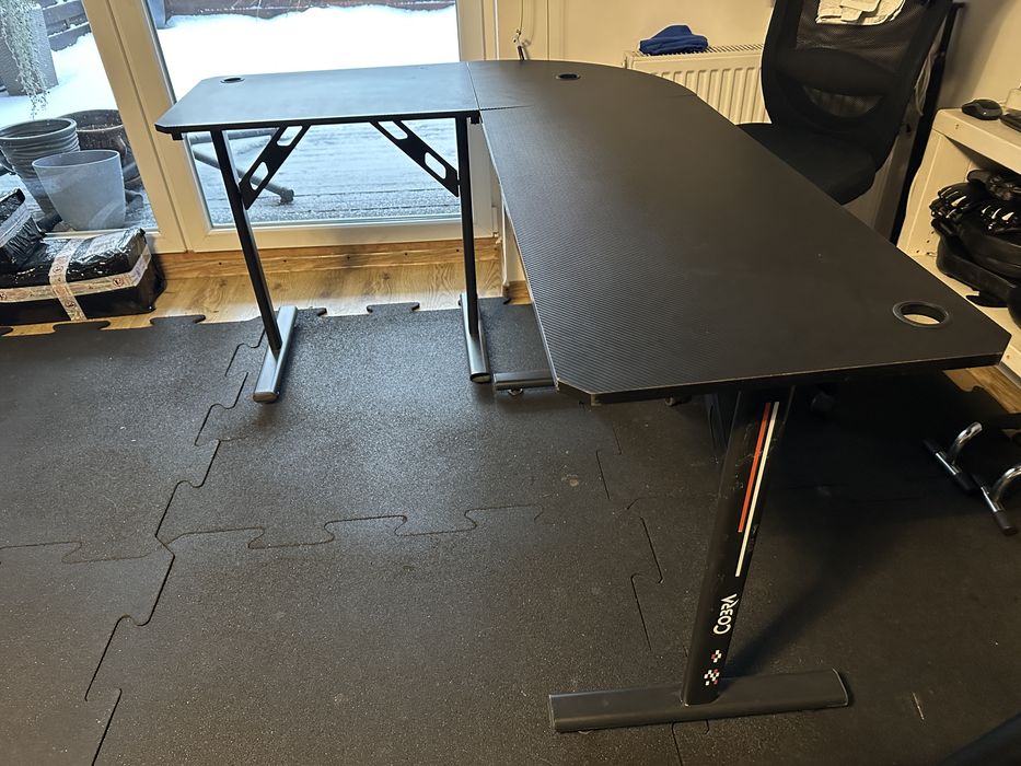 Biurko narożne czarne