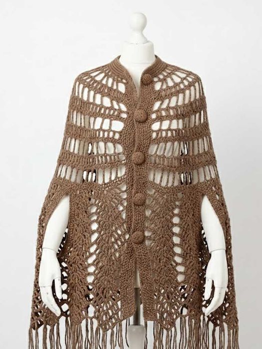 Пончо ручная работа эксклюзив