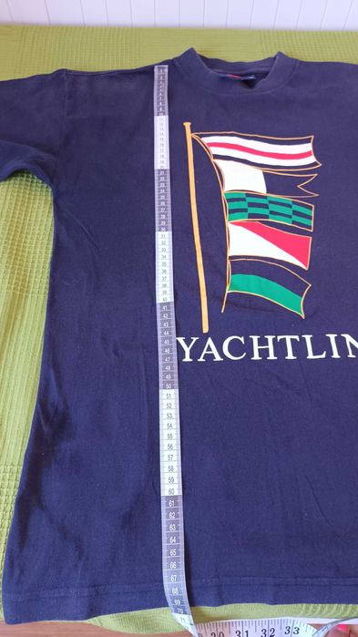 T-shirt azul escura Yachtline