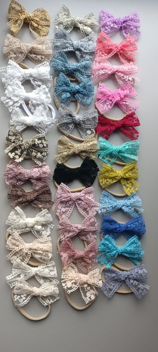 Пов'язки для дівчинки, пов'язки дитячі, бантики, великий асортимент.