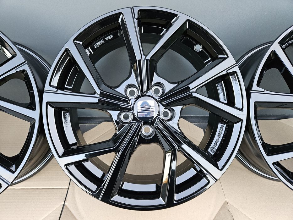Seat Ateca 17 " Nowe 5x112 Leon Czarne Felgi Alufelgi Homologacja TÜV