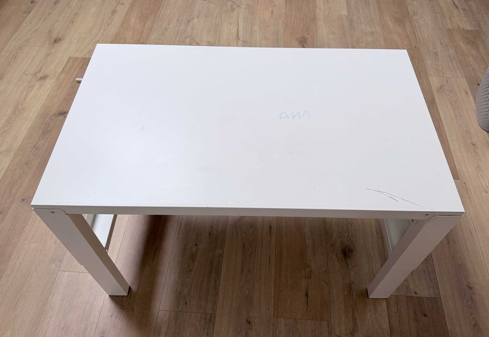Biurko IKEA PAHL białe 96x58 cm regulowana wysokość stan dostateczny