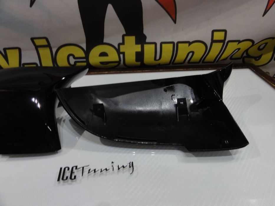 Capas, carcaça espelhos M4 look preto brilhante BMW F10 F11 F18 F07 (GT 5GT) F06 F12 F13 F01 F02