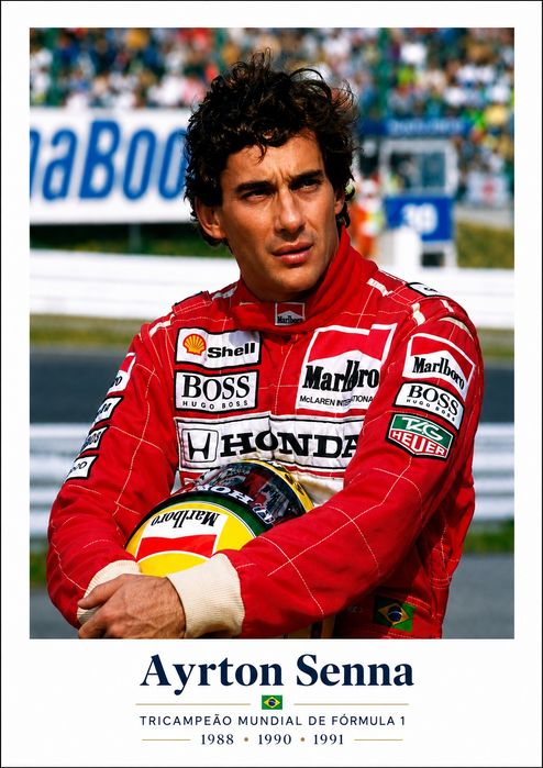 Lote 3 Cartazes Ayrton Senna