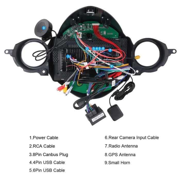 Rádio Android Mini R55 Clubman 2007-13 CARPLAY WIFI GPS 4/64GB BT novo