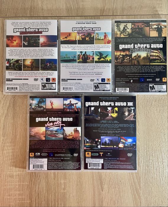 Всі частини GTA на PlayStation 2