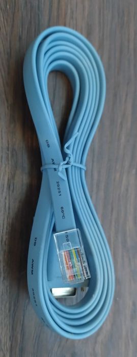 Kabel konsolowy konwertera DB 9Pin RS232 szeregowy na Ethernet